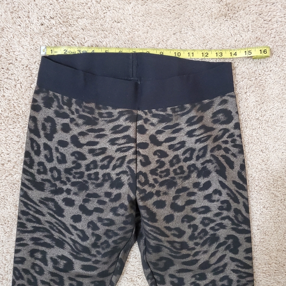 Very Nice Hue Leopard Print Legging Sz Mediun - Picture 5 of 6